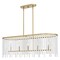 Quoizel Apelle Linear Chandelier 5 Lights Aged Brass APE542AB - alternate 1